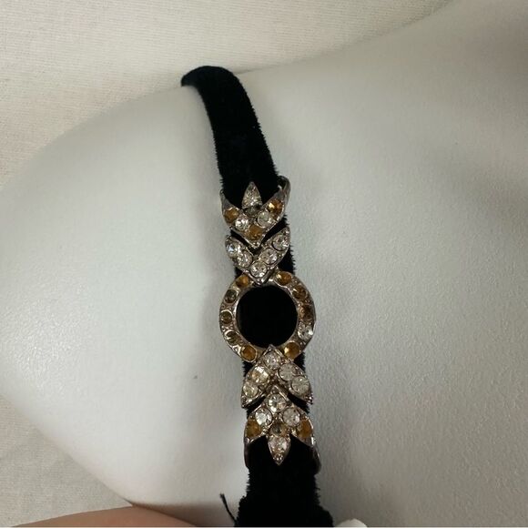 Vintage Scott McClintock Black Velvet Maxi Holiday Bodycon Prom Formal Dress - Picture 3 of 12